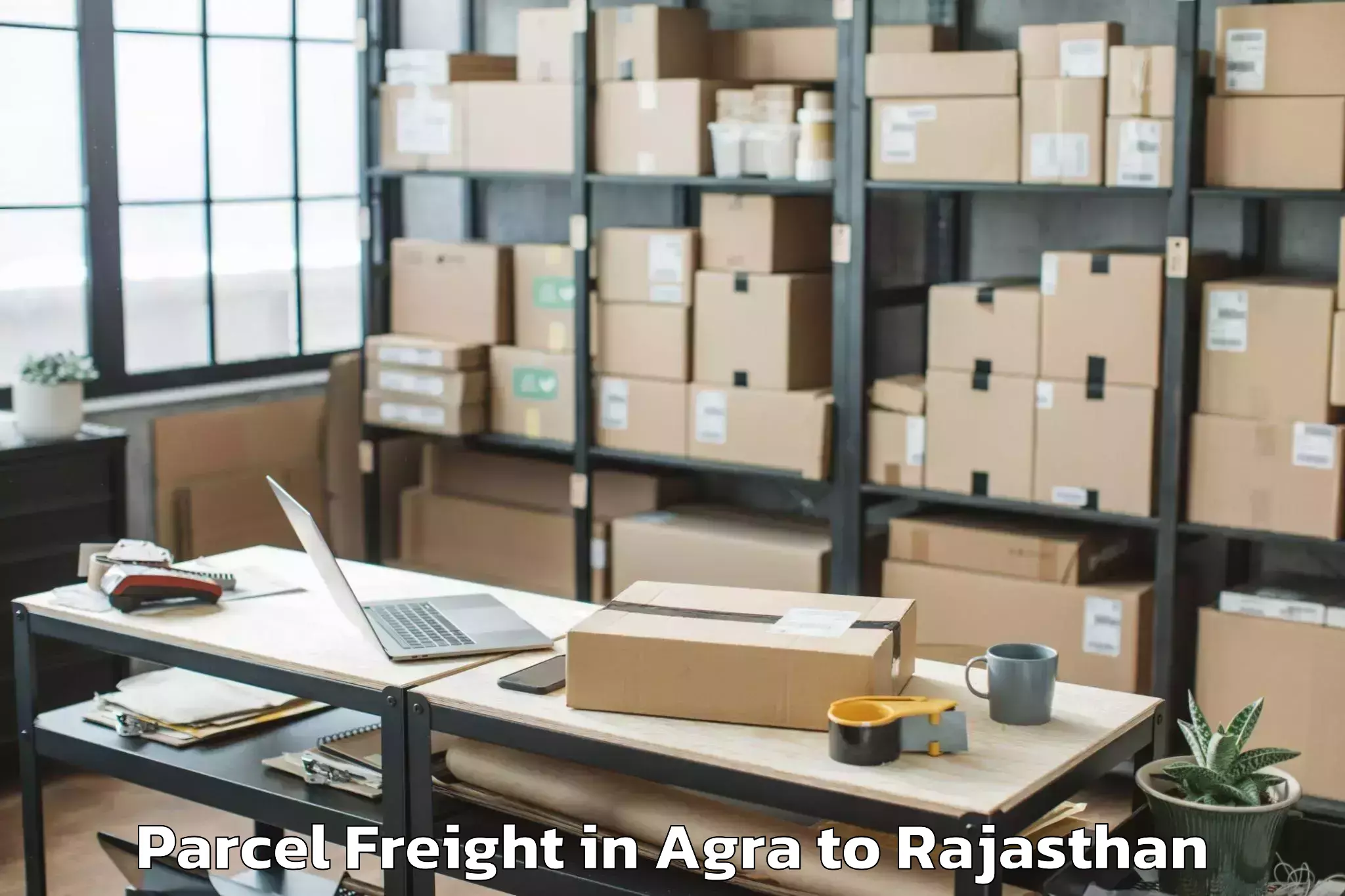 Easy Agra to Gulabpura Parcel Freight Booking